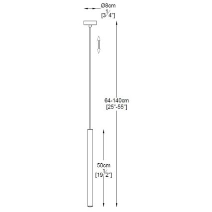 Zuma Line - LED luster na sajli LED/5W/230V