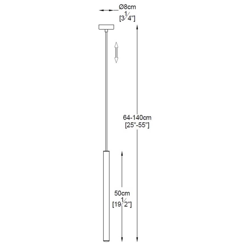 Zuma Line - LED luster na sajli LED/5W/230V