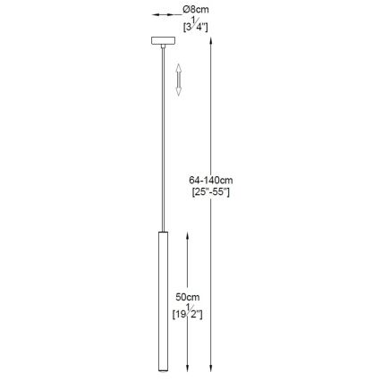 Zuma Line - LED luster na sajli LED/5W/230V