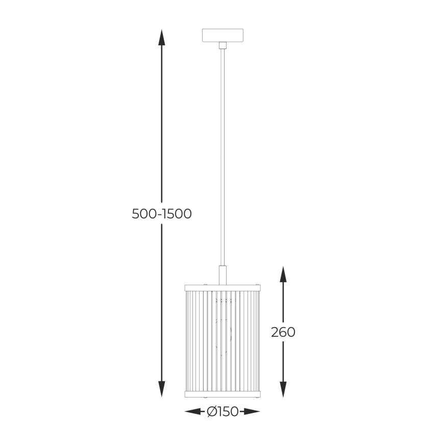 Zuma Line - Luster na sajli 1xE14/60W/230V crna