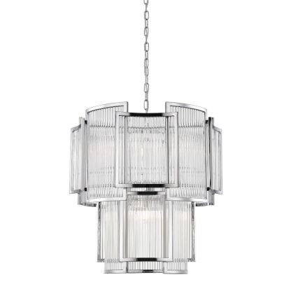 Zuma Line - Luster na lancu 8xE14/60W/230V sjajni krom