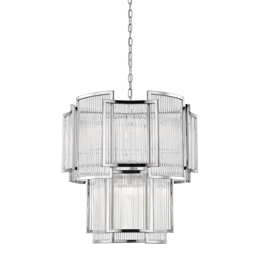 Zuma Line - Luster na lancu 8xE14/60W/230V sjajni krom