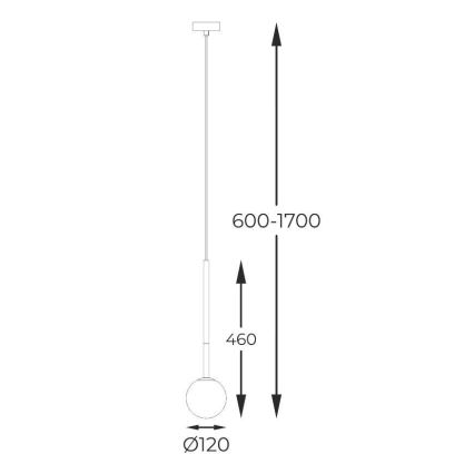 Zuma Line - Luster na sajli 1xG9/4W/230V crna