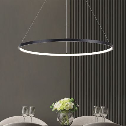 Zuma Line - LED Luster na sajli LED/40W/230V 3000/4000/6000K pr. 90 cm crna