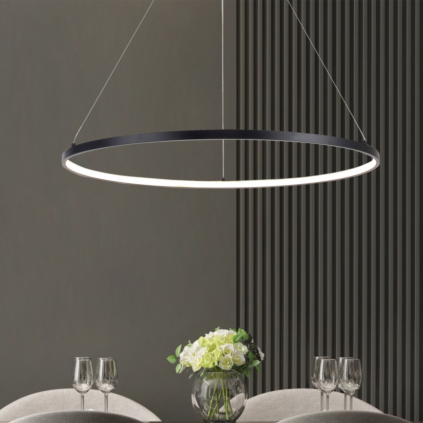 Zuma Line - LED Luster na sajli LED/40W/230V 3000/4000/6000K pr. 90 cm crna