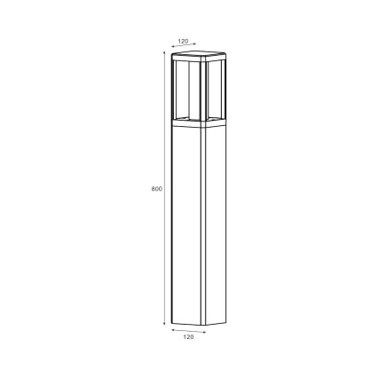 Zuma Line - LED Vanjska lampa LED/12W/230V IP65 crna