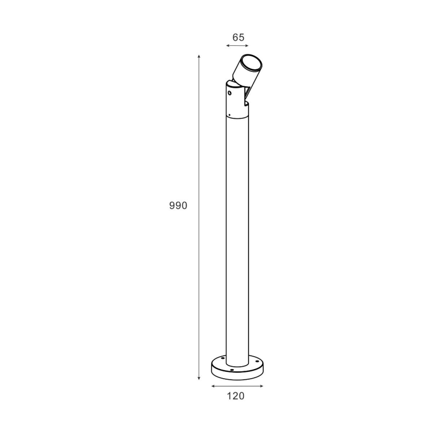 Zuma Line - Vanjska lampa 1xGU10/35W/230V IP65 crna