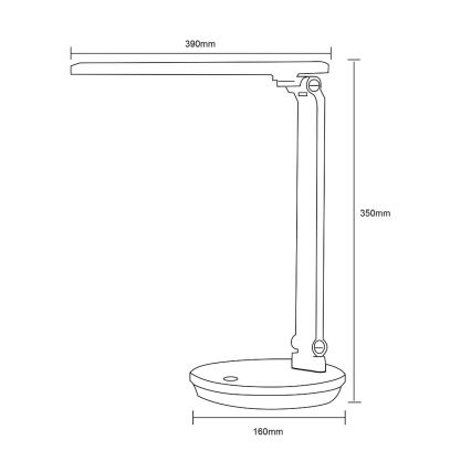 Zuma Line - LED Stolna lampa LED/5W/230V 3000-6000K bijela