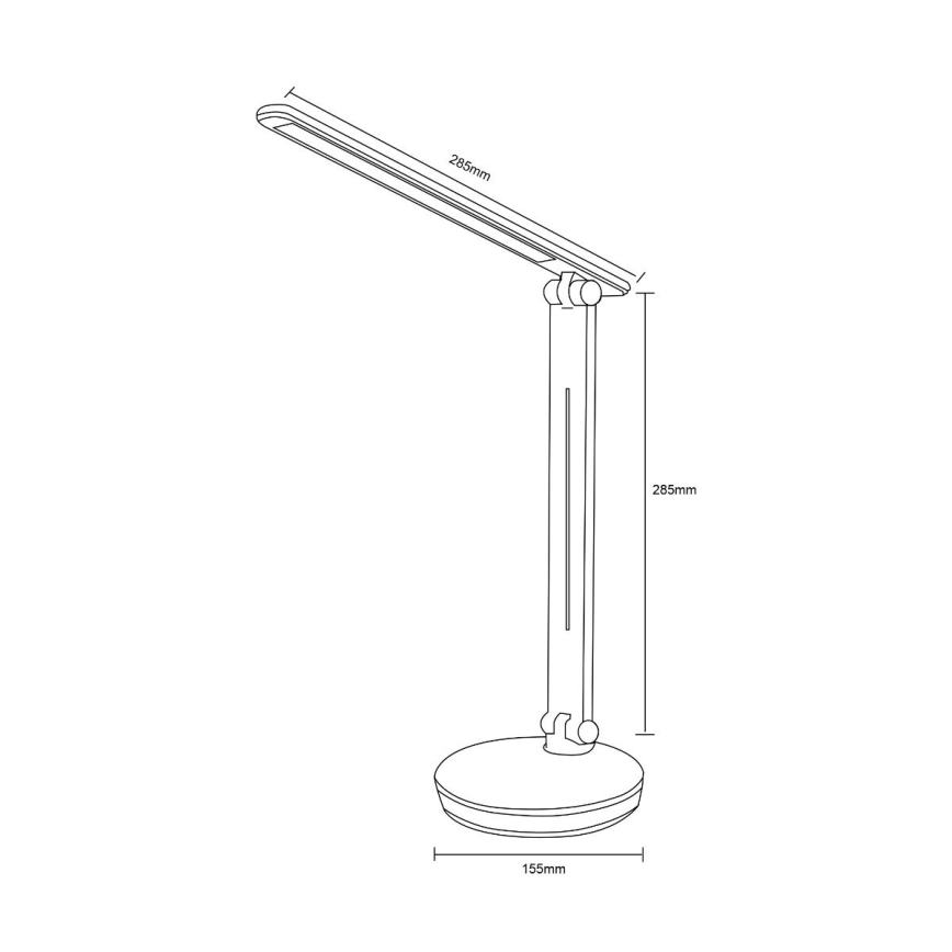 Zuma Line - LED RGBW Prigušiva stolna lampa LED/5W/230V 3000-6000K crna