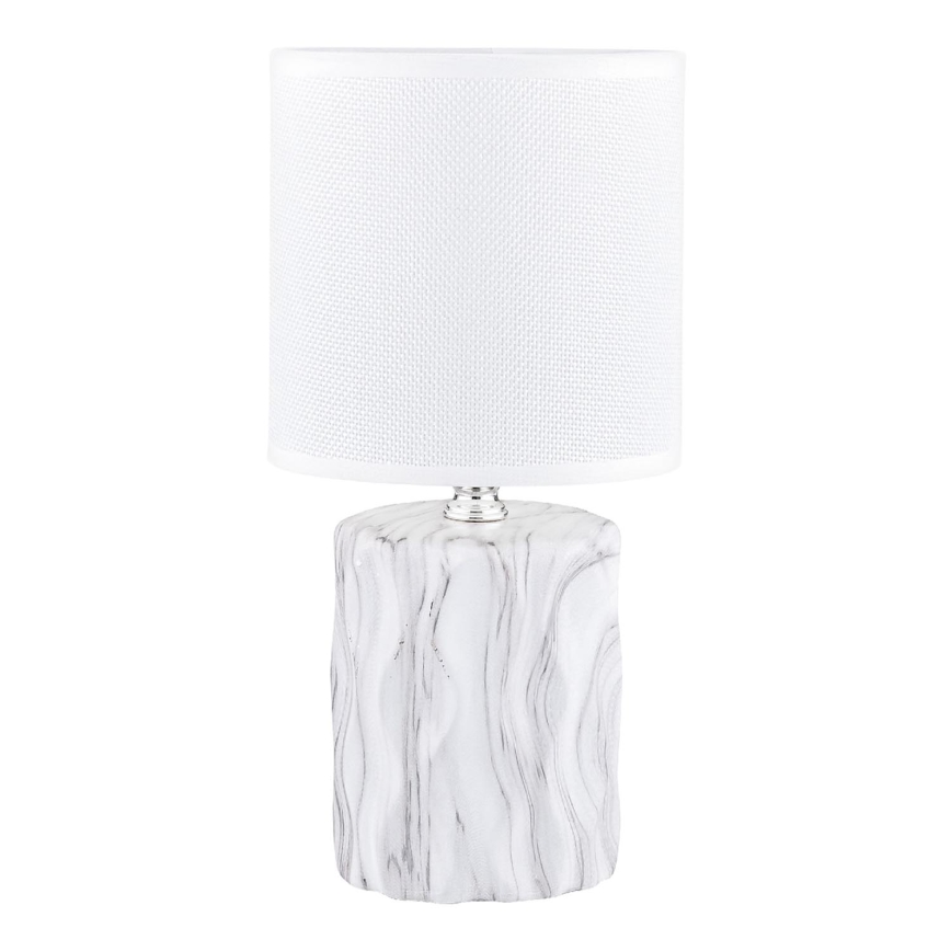 Zuma Line - Stolna lampa 1xE14/40W/230V bijela/dekor mramora