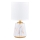 Zuma Line - Stolna lampa 1xE14/40W/230V bijela/zlatna/dekor mramora