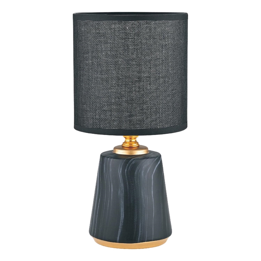 Zuma Line - Stolna lampa 1xE14/40W/230V crna/zlatna/dekor mramora