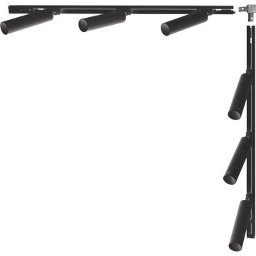 Zuma Line - Ugradbeni reflektor u sustavu 6xGU10/35W/230V crna