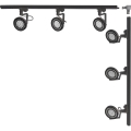 Zuma Line - Ugradbeni sustav svjetala 6xGU10/15W/230V crna