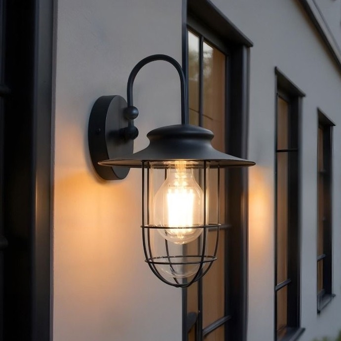 Zuma Line - Vanjska zidna lampa 1xE27/60W/230V IP44 crna