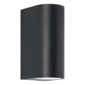 Zuma Line - Vanjska zidna svjetiljka 2xGU10/35W/230V IP44 crna