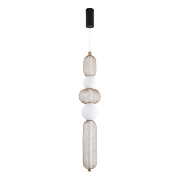 Zuma Line - Viseći LED luster na sajli s mogućnošću prigušivanja LED/27W/230V 3000-5700K zlatni + daljinski upravljač
