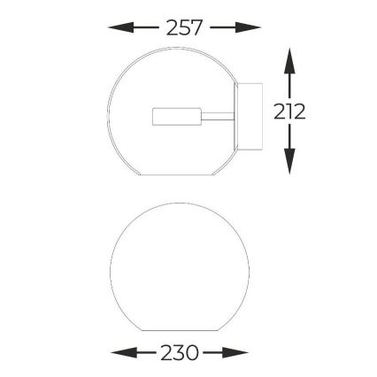Zuma Line - LED Zidna svjetiljka LED/5W/230V zlatna