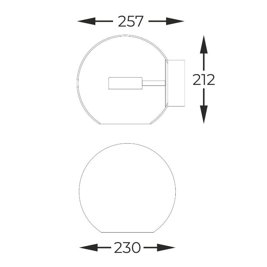 Zuma Line - LED Zidna svjetiljka LED/5W/230V zlatna