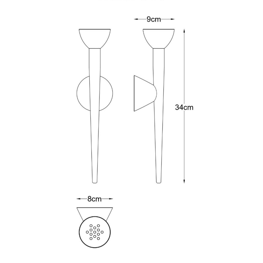 Zuma Line - LED zidna svjetiljka LED/5W/230V zlatna