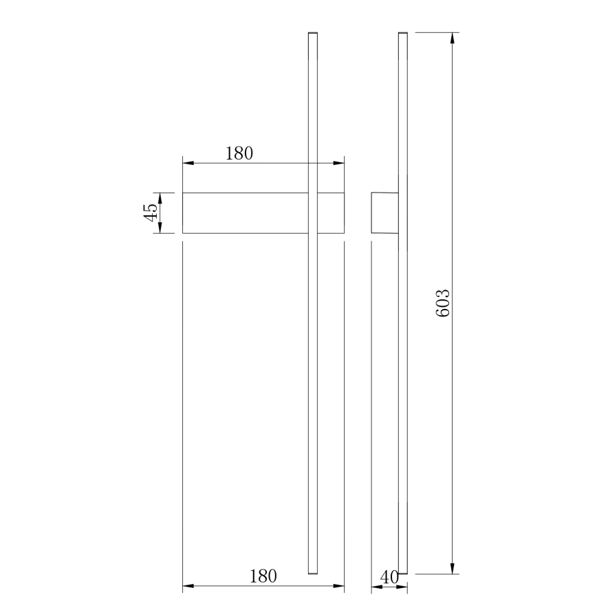 Zuma Line - LED zidna svjetiljka LED/8W/230V 3000/4000/6000K 60 cm zlatna