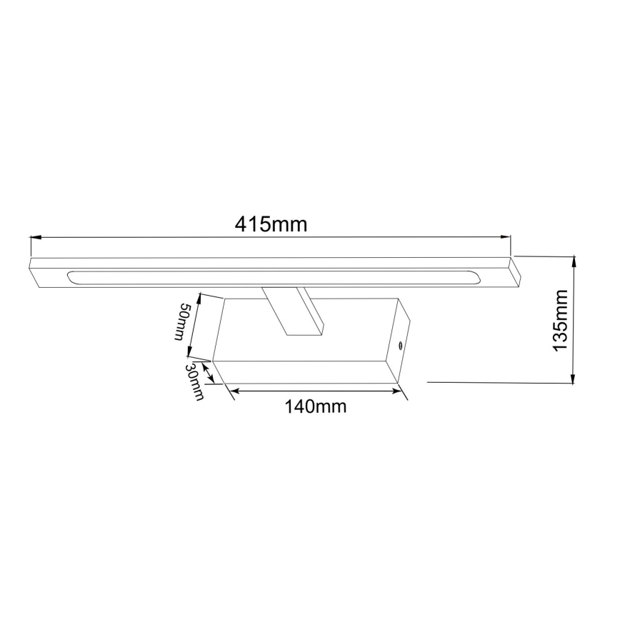 Zuma Line - LED Rasvjeta za ogledalo u kupaonici LED/12W/230V 41 cm IP44 zlatna