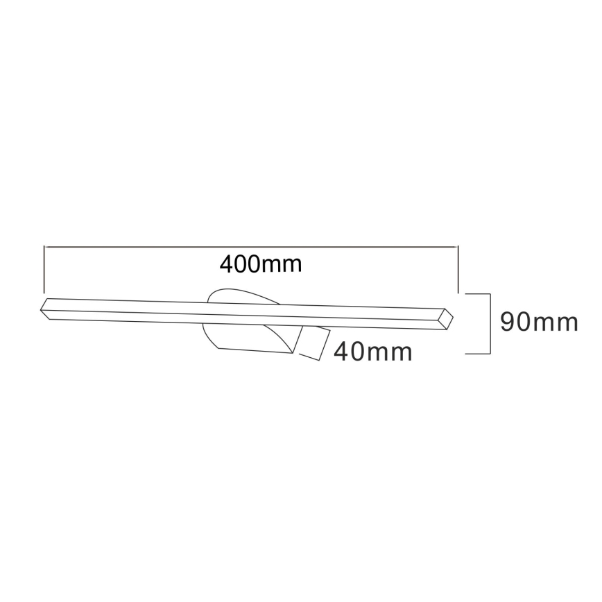 Zuma Line - LED Svjetiljka za slike LED/12W/230V 40 cm crna