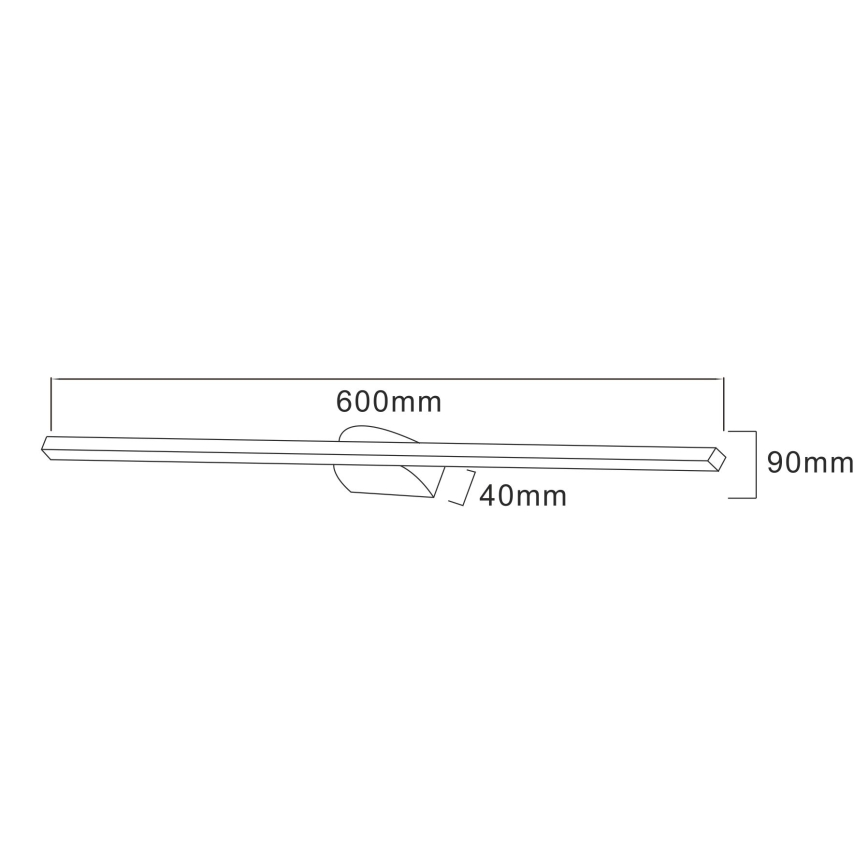 Zuma Line - LED Svjetiljka za slike LED/20W/230V 60 cm crna