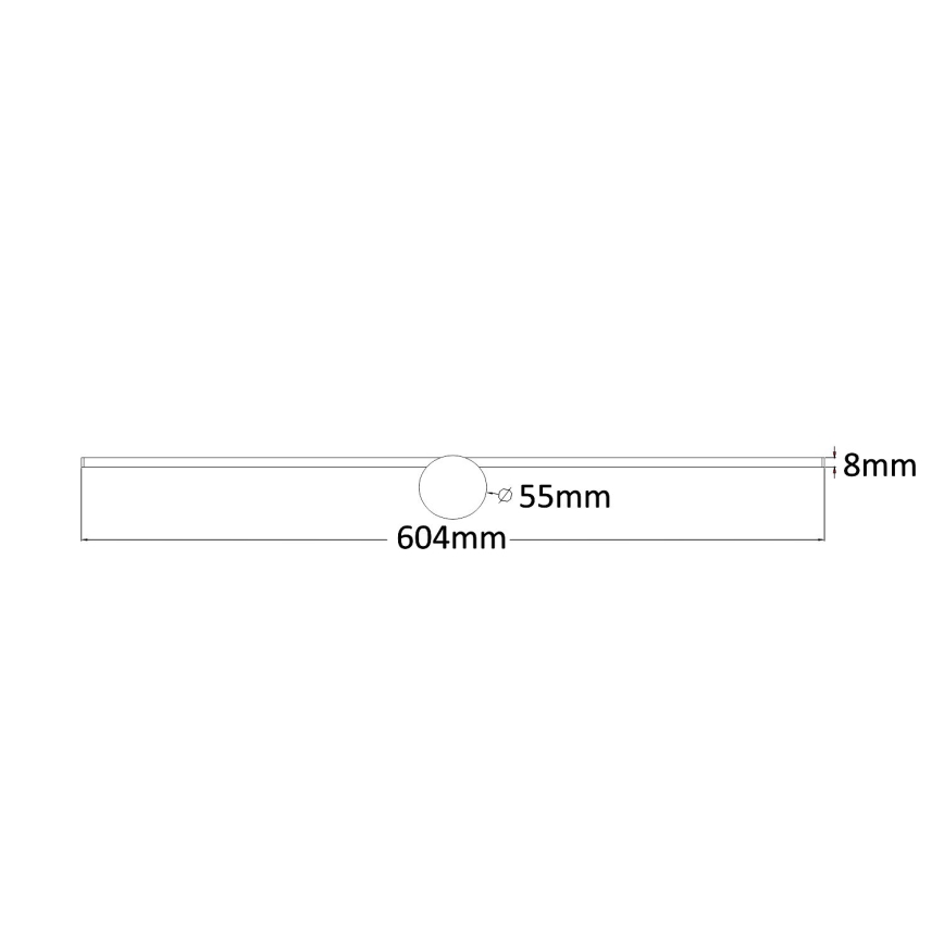 Zuma Line - LED Rasvjeta za ogledalo u kupaonici LED/8W/230V 60 cm IP44 sjajni krom