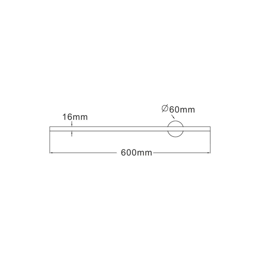 Zuma Line - LED Zidna svjetiljka LED/8W/230V 60 cm crna