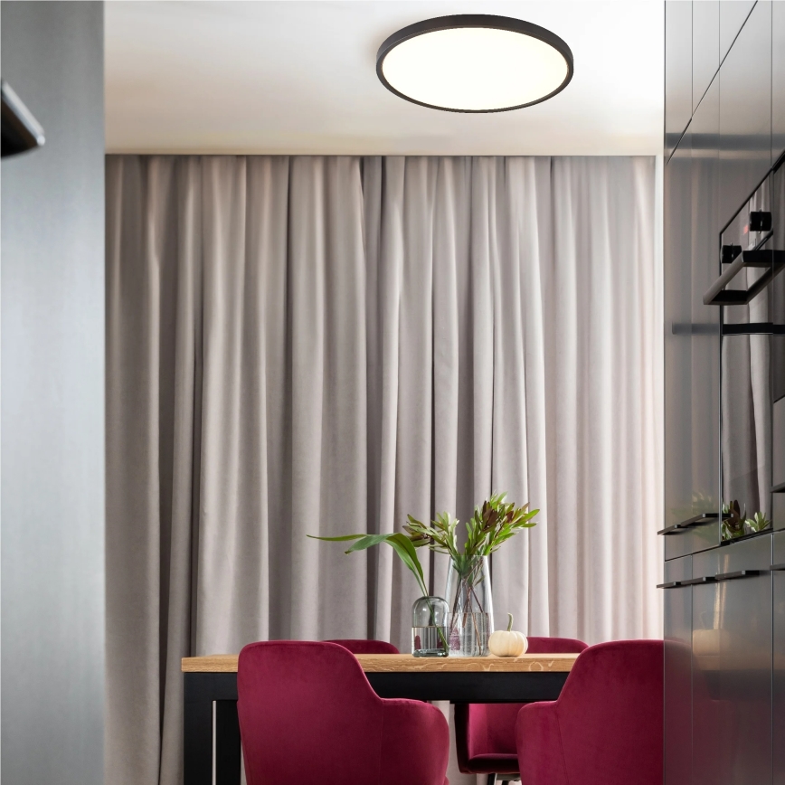 Zuma Line - LED stropna svjetiljka CAMI LED/48W/230V 3000/4000/6000K Ø 60 cm crna