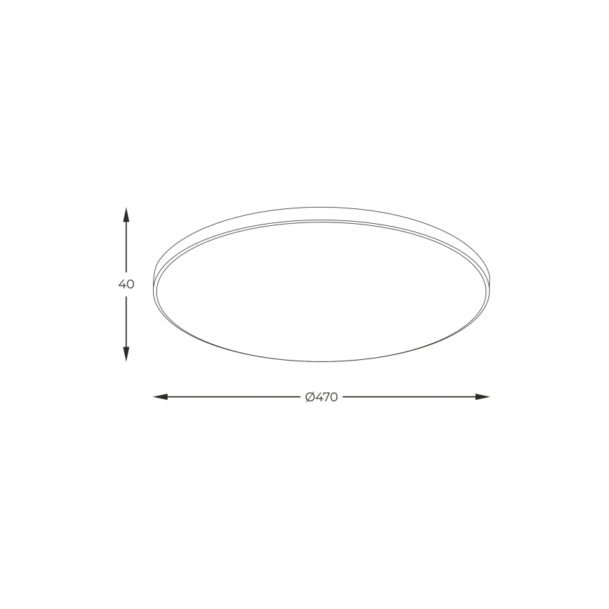 Zuma Line - LED stropna svjetiljka LED/44W/230V promjera 47 cm zlatna
